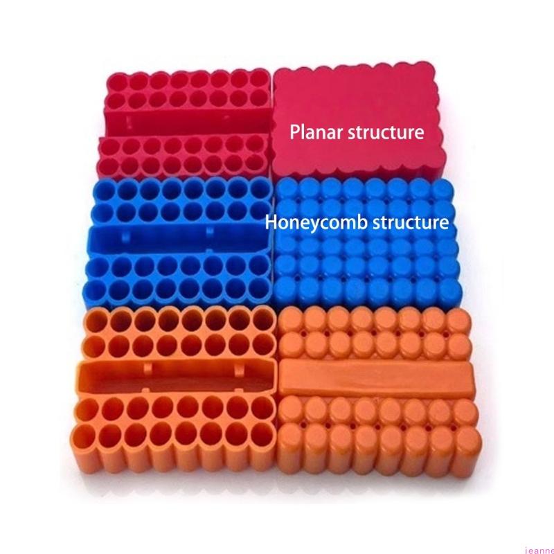 32 Holes Screwdriver Bits Holder PVC Soft Rubber Storage Tray Organizer Hex Screwdriver Head Drill Bit Stand Power Tool