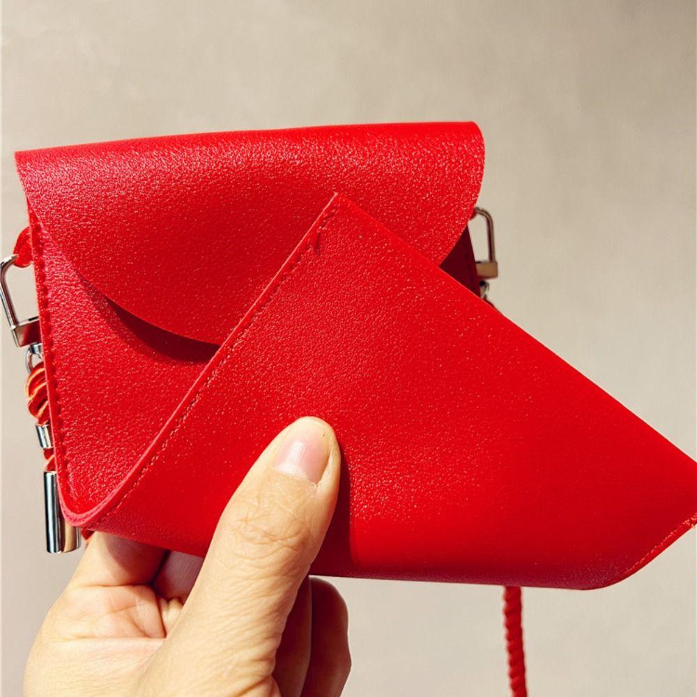 Geldbeutel Glücksgeldtaschen Verstellbar Neujahrsgeldumschlag Geschenk Crossbody Roter Umschlag Kind