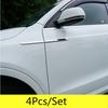 Car Front Side Fender Cover Decor Chrome Door Dagger Emblem Trim Accessories X4