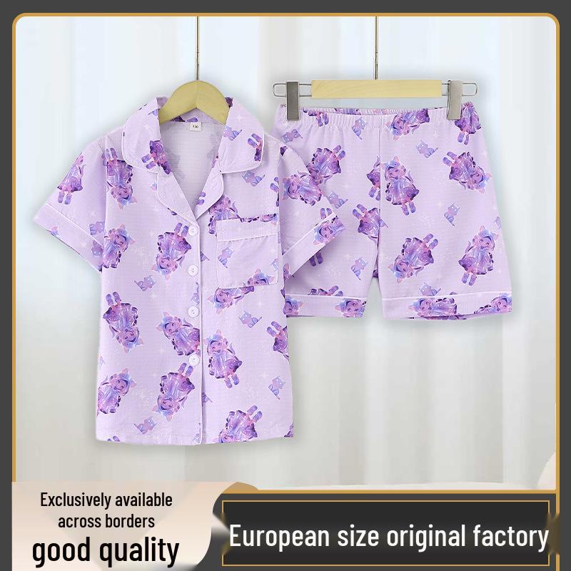 Barbie Princess Girls Short-Sleeved Pajama Set 110 cm
