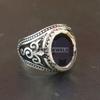 Black Onyx Oval Cut Gemstone With 925 Sterling Silver Ring For Men's #A814 JL375666903800