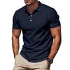 Men's Simple Quick-Drying Polo POLO Shirt Golf Type Men's Gentleman Loose Breathable Lapel Short Sleeves