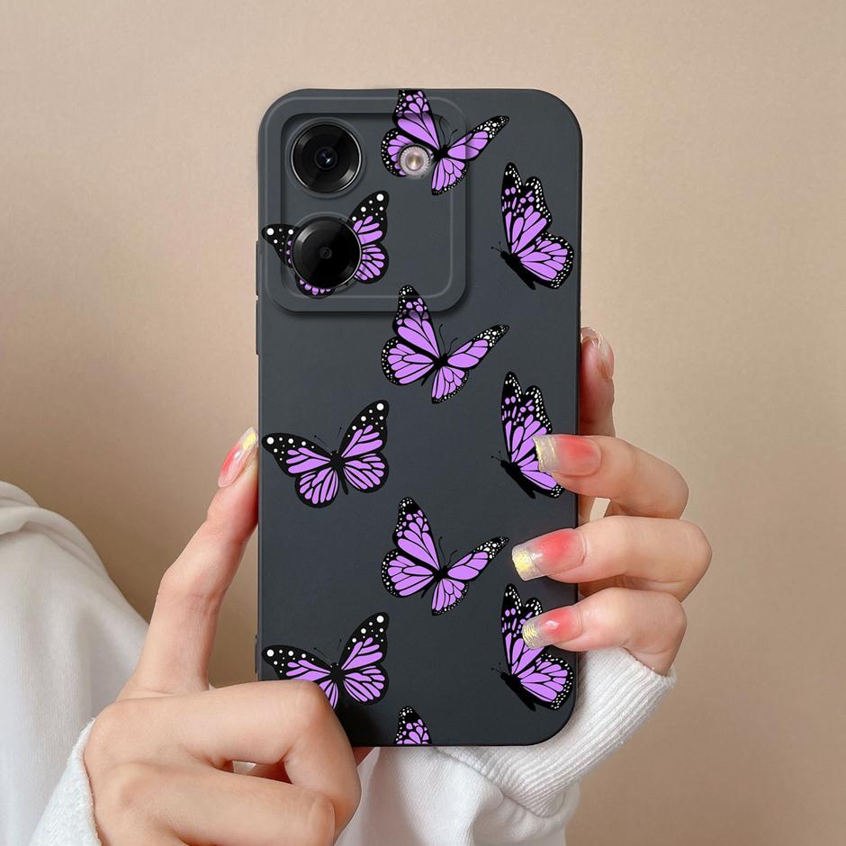 For Xiaomi Poco M7 Pro 5G Case Cute Cartoon Sweet Girl Silicone Soft Protective Back Cover For XiaomiPocoM7 Pro 5G Fundas Coque
