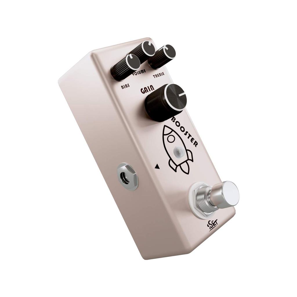 ISET Booster Effect Pedal Analog Rocket Boost for Electric Guitar Bass True Bypass (Booster)