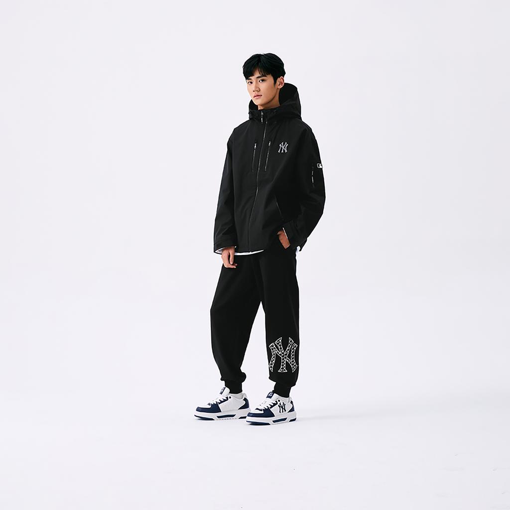 New MLB Monogram Big Lux New York Yankees Casual Pants Unisex Black 3APTM0151-50BKS