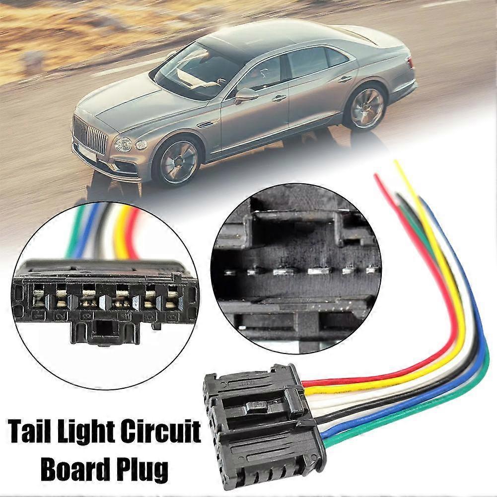 Rear Tail Light Connector Plug 6Pin For PEUGEOT 206 207 208 301 307 308 508 2008