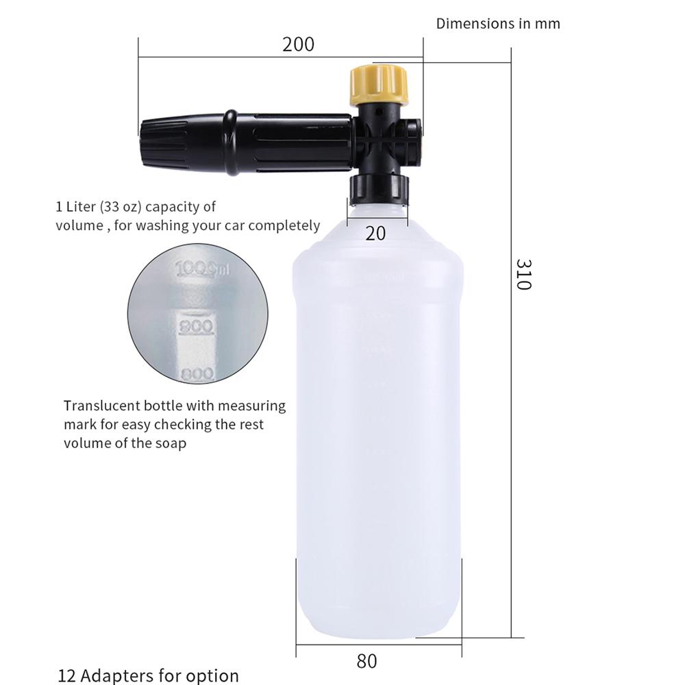 High Pressure WasherSnow Foam Lance Car Foam Wash Foam Nozzle Foam Cannon Foam Generator for Daewoo Hammer Karcher Huter Makita