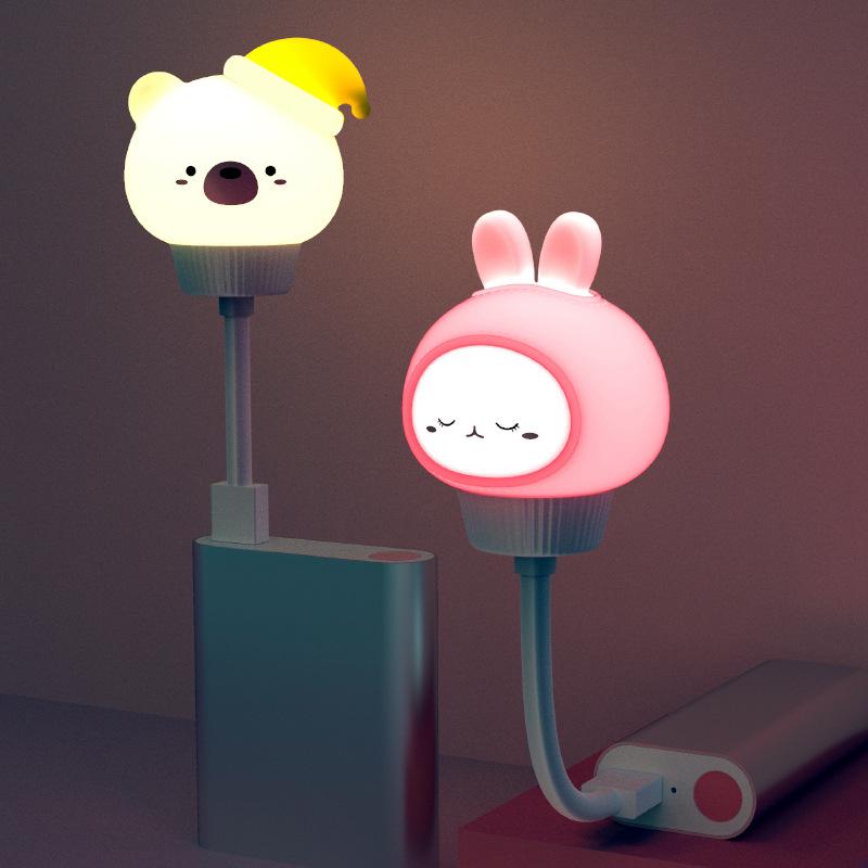 USB Voice-Controlled Dimmable Night Light for Children's Room