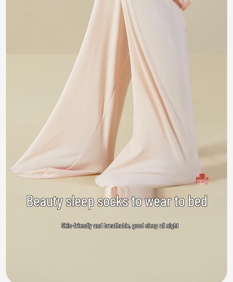 Pure Cotton Sleep Socks - Breathable Mid-Calf Socks for Women, Men, and Children