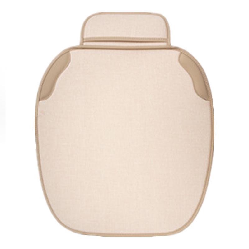 Car Seat Cushion - Universal Leather and Linen Single Piece Without Backrest