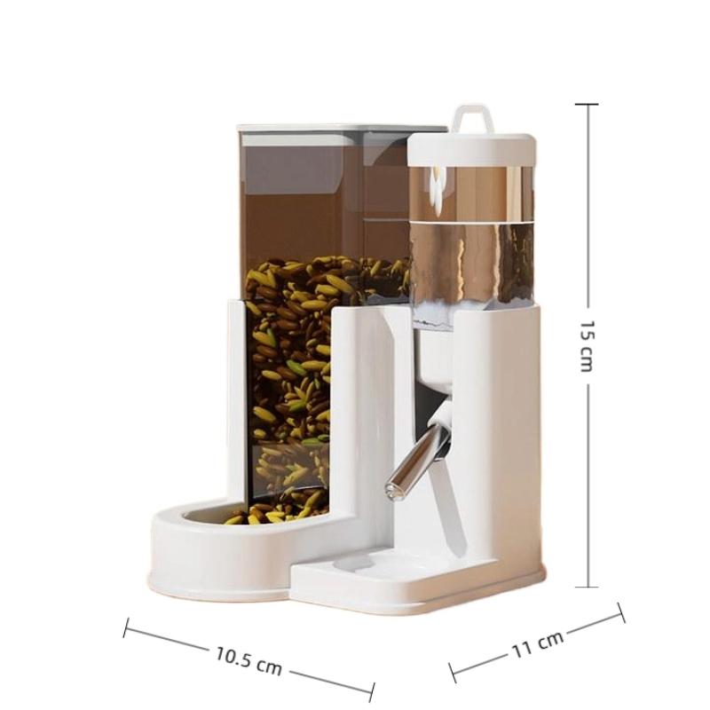 Large Capacity 2In1 Hamster Feeder And Waterer Leakproof Automatic Feeder Water Dispenser Leak Proof Food Small Pet Supplies