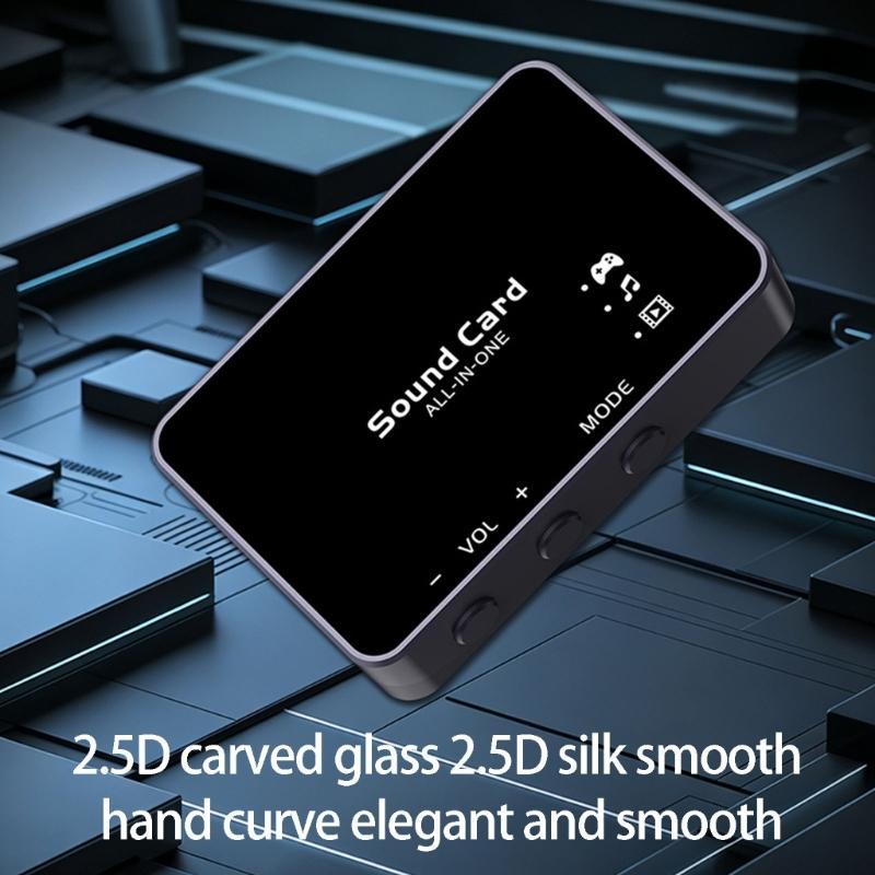 Professional Portable Sound Card Type C Docking Station With Virtual 7.1 Surround For PC Laptop And Mobile Devices