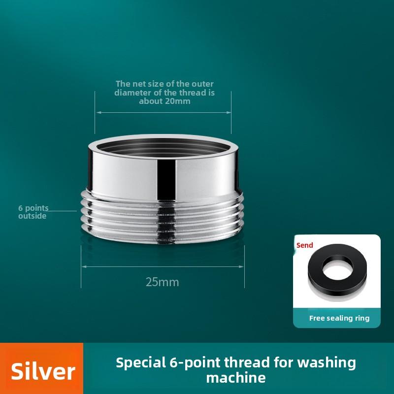 3/4" 1/2''Thread Connector Faucet Hose Tap Water Adapter Quick Connector Water Pipe Fittings Home Replacement Accessory