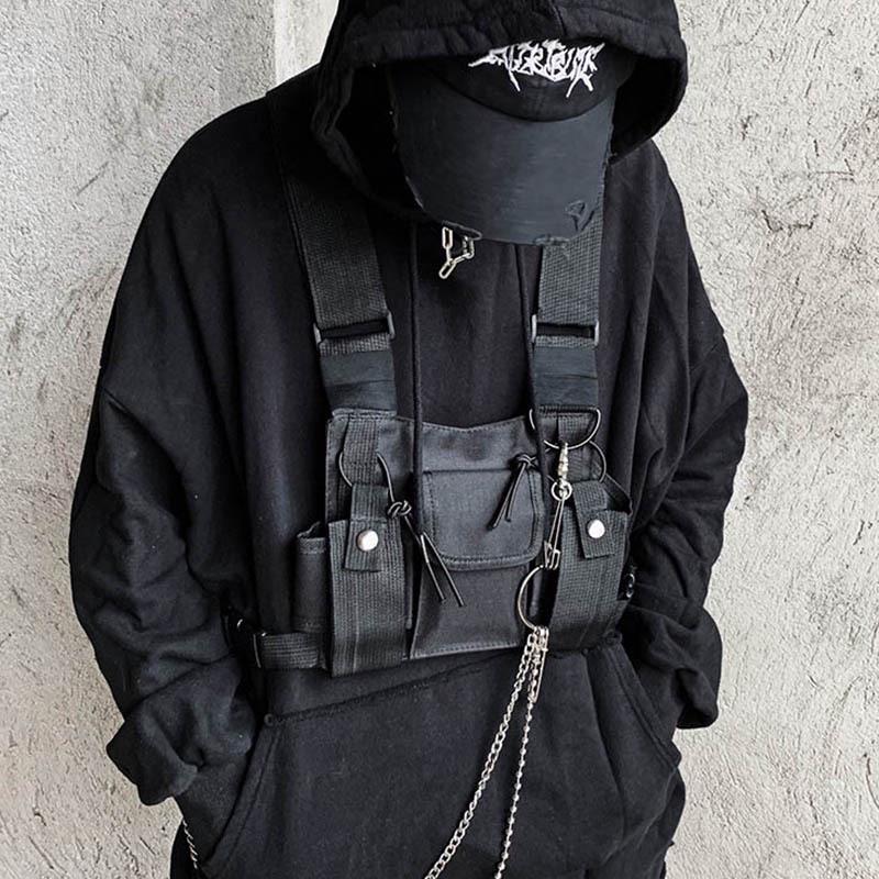 Unisex Chest Bag Vest: Tactical, Hip Hop, Cool Waist Backpack