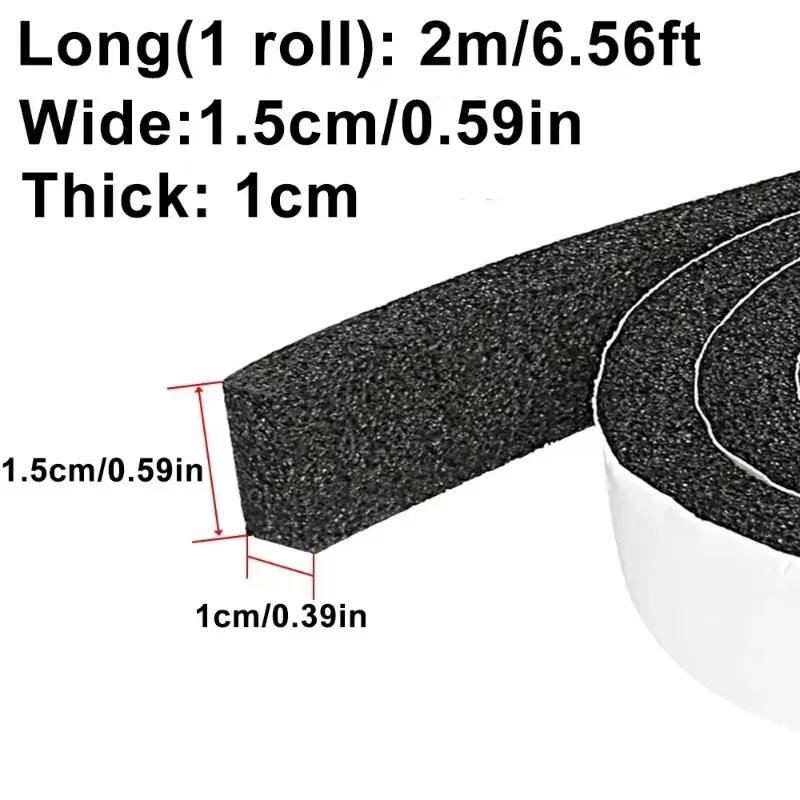32M Self-Adhesive Foam Window Sealing Strip Weather Stripping Door Resilience Seal Tape Soundproof Windproof Insulation Strips