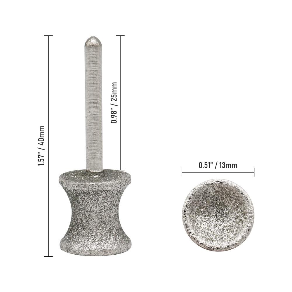 2 Pack Concave Surface Nail Trimmer Tool Diamond Grinder Bits Dog Nail Grinder Animals Nail