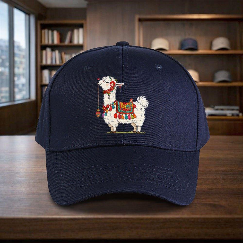 Unisex Alpaca Print Baseball Cap with Buckle Closure  Adjustable Lightweight Hat for Parties Birthdays Graduation  Events