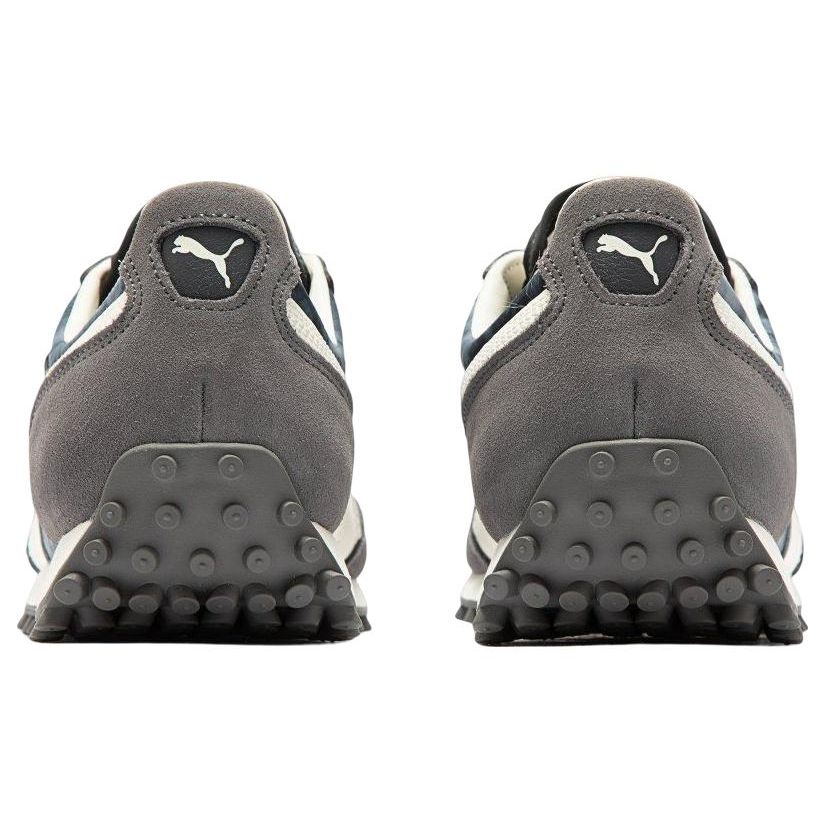 Puma Fast Rider Mmq Vyloupaná kůže Sportovní nízké lifestylové boty Unisex tenisky Bílá Šedá 392091-03