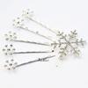 Cute Girls Princess Barrette Comb Snowflake Hairpin Crystal Hair Clip Jewelry