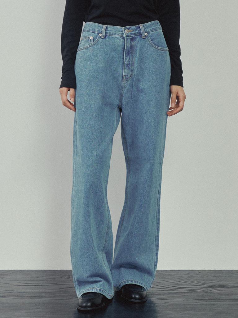 GNGB Semi-Wide Denim Pants_Light Blue