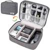 Travel Cable Accessories Bag Waterproof Double Layer Electronics Organizer Portable Storage Case for Cable, Cord, Charger, Phone, Adapter, Power Bank