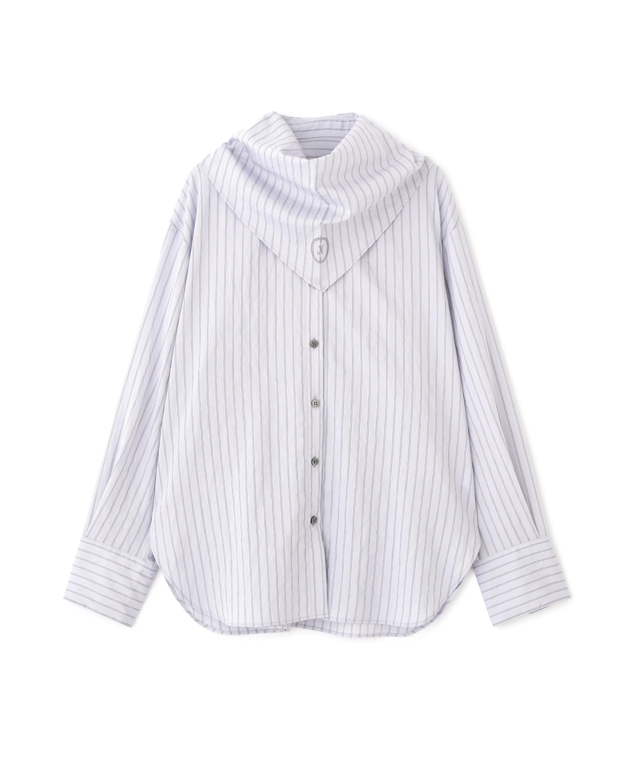 

N Natural Beauty Basic* Women s Shirt with Scarf, Blue, Size M