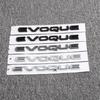 3D Chrome Black ABS EVOQUE Letters Car Rear Trunk Emblem Badge Sticker Decals for L/and R/ange R/over EVOQUE Auto Styling Accessories