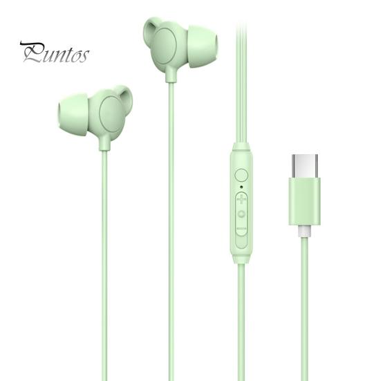 

Проводные наушники-вкладыши с шумоподавлением, супер удобные регулируемые микрофонные наушники 3,5 мм/Type-C со звуком HiFi Type-C зелёный