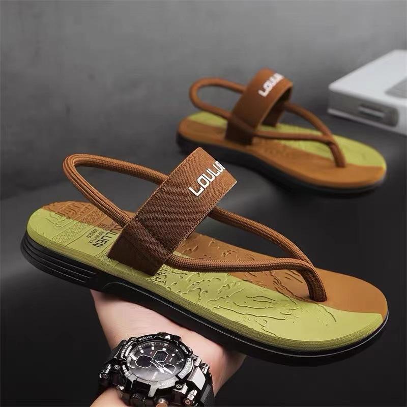 Vietnamese Flip-flops Men's Summer Wear Non-slip Driving Dual-purpose Beach Sandals Personalized Pinch Casual Men's Slippers