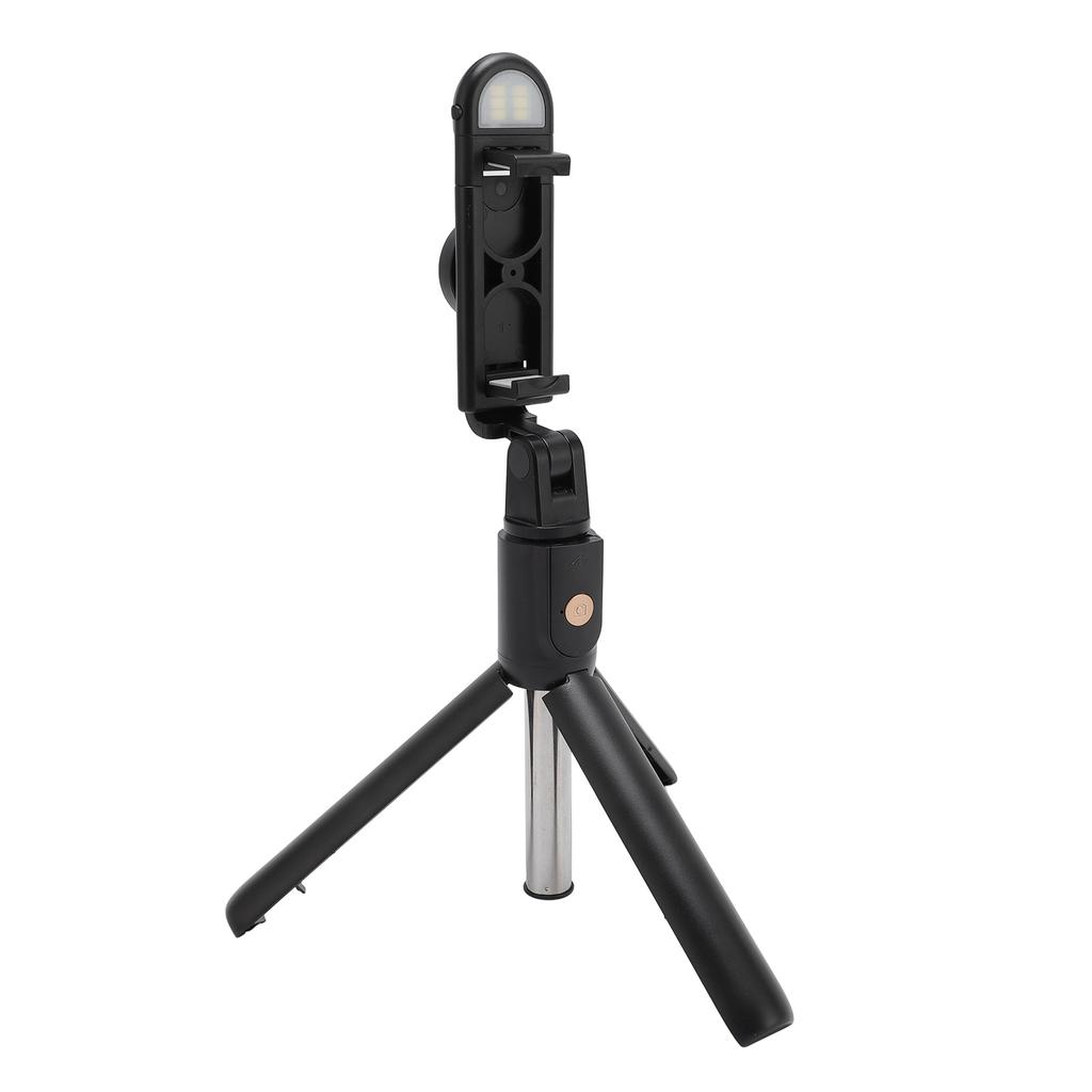 Selfie-Stick Stativ mit Licht Tragbares Telefonstativ Universal Ausziehbar Edelstahl
