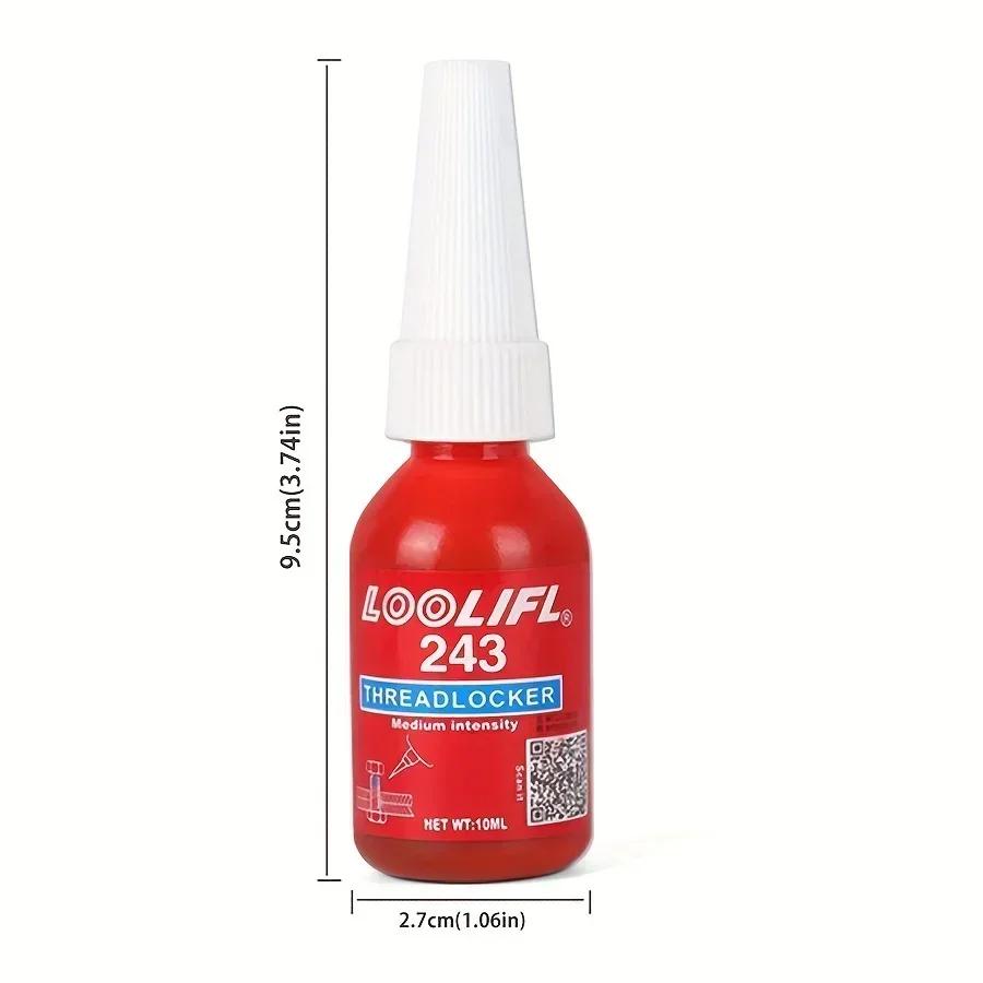 Screw Glue 243 Thread Locker Tightening Screws Prevent Loosening Rusting Caulking Adhesive Temperature Resistance Tool