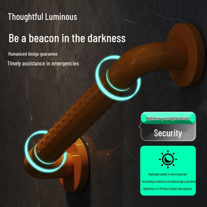 Stainless Steel Non-Slip Safety Handrail for Elderly and Disabled - Barrier-Free Bathroom/Toilet Handle