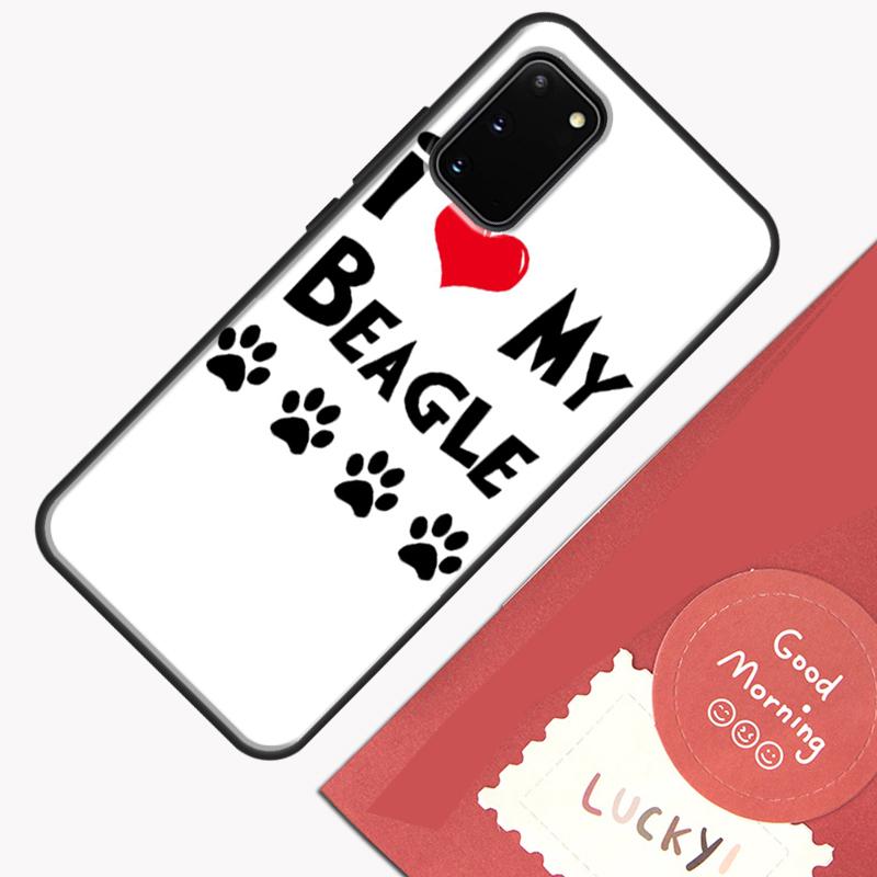 I love my Beagle Dogs Phone Case For Samsung Galaxy S26 S25 S24 S20 S21 S22 S23 Ultra S10 Plus S25 FE Cover Shell
