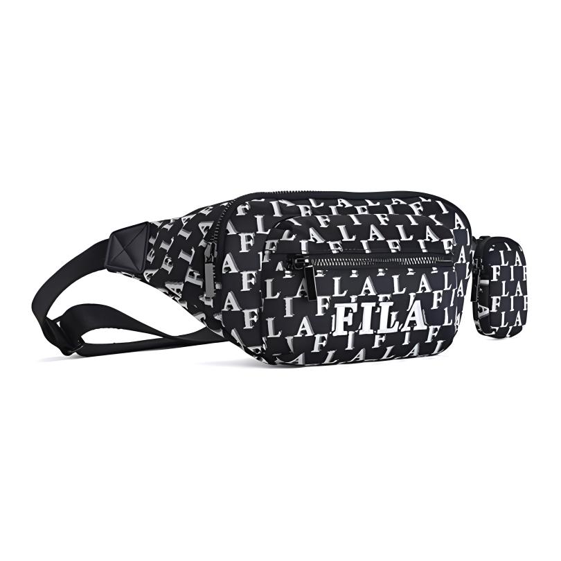 New FILA Fabric Shoulder Bag Crossbody Bag Fanny Pack Extra Small Men's Legend Blue F13M419105FNV