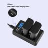 EN-EL3E EN-EL3 Double Slot LCD Display Portable USB Camera Battery Charger for D90 D80 D300S D300 D700 D200 Camera
