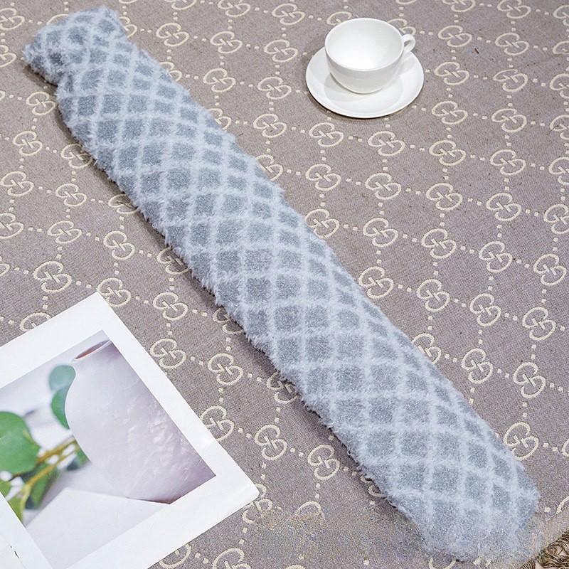Cartoon Cat Shape Long Hot Water Bag With Soft Short Plush For Warmth And Gift Giving
