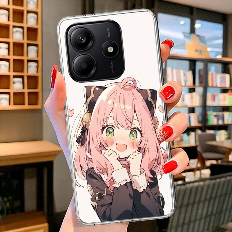S-Spy Family Anya Phone Case For Xiaomi Redmi Note 15 14 13 12 11 10 Pro Plus 14S 12S 11S 11T 11E 10S Soft Fundas Shell Redmi No