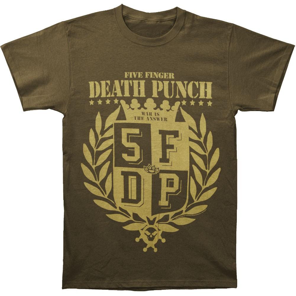 Men s Five Finger Death Punch War Is The Answer T-shirt Small Green 3XL