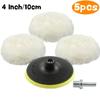 5Pcs Universal Car Polish Pad 3/4/5/6/7 Inch For Soft Wool Machine Waxing Polisher Car Body Polishing Discs Cleaning Accessories