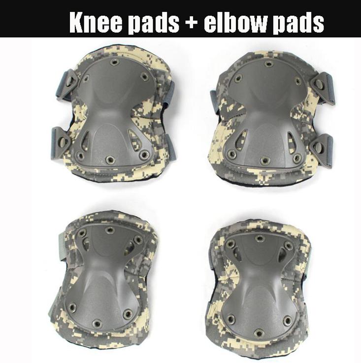 Durable And Safe Unisex Camo Tactical Kneepad Elbow Pads Knee Protector For Men Women Outdoor Sport Working Hunting Skating Safety Gear Kneecap