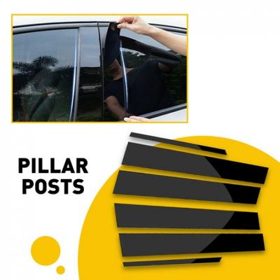 Glossy Posts Door Trim Cover Pillar Fit Toyota Kit 2014-2018 US Corolla Shipping