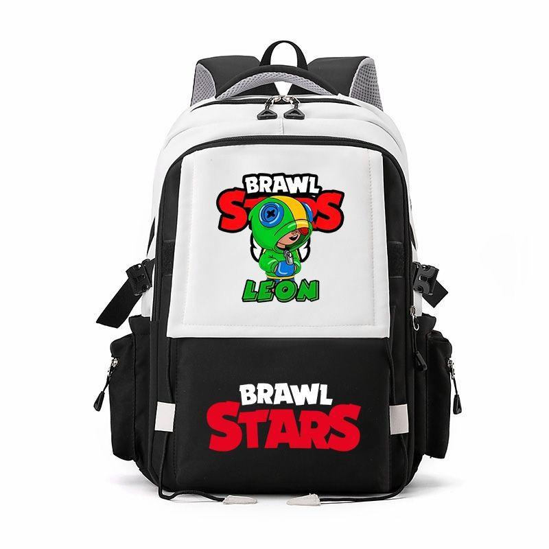 Large Capacity Schoolbag with Shoulder Strap; Student Three-piece Pencil Case Set