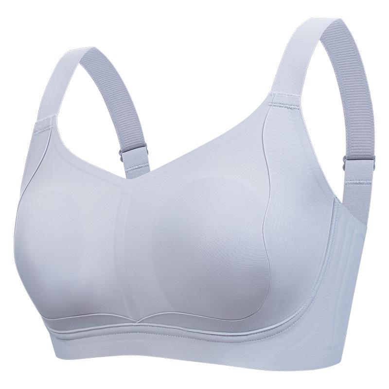 Rabbit Ear Seamless Wirefree Bra: Large Bust Minimizer, Soft Support, Adjustable, Anti-Sagging, Side Smoothing - Perfect for Summer.
