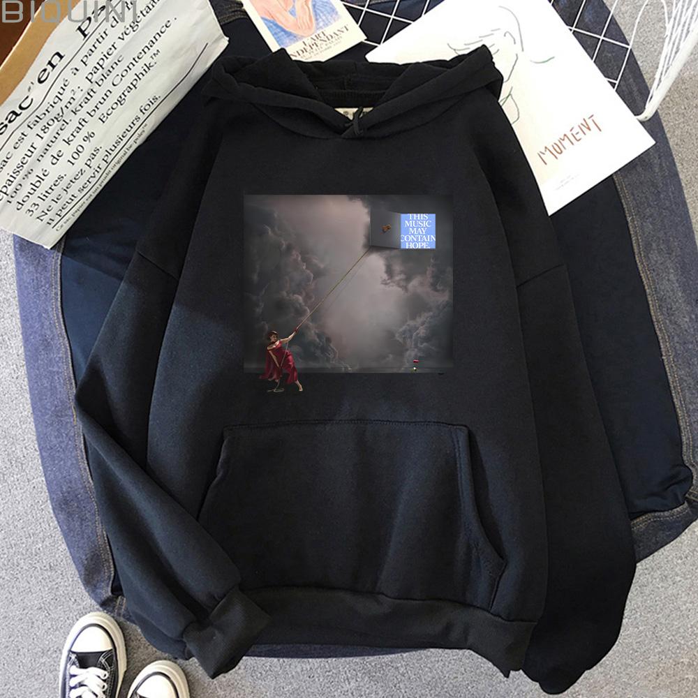 RAYE This Music May Contain Hope Second Album Cover Print Hoodies  Fashion Men Women Clothing Long Sleeve High Street Y2K Hoody