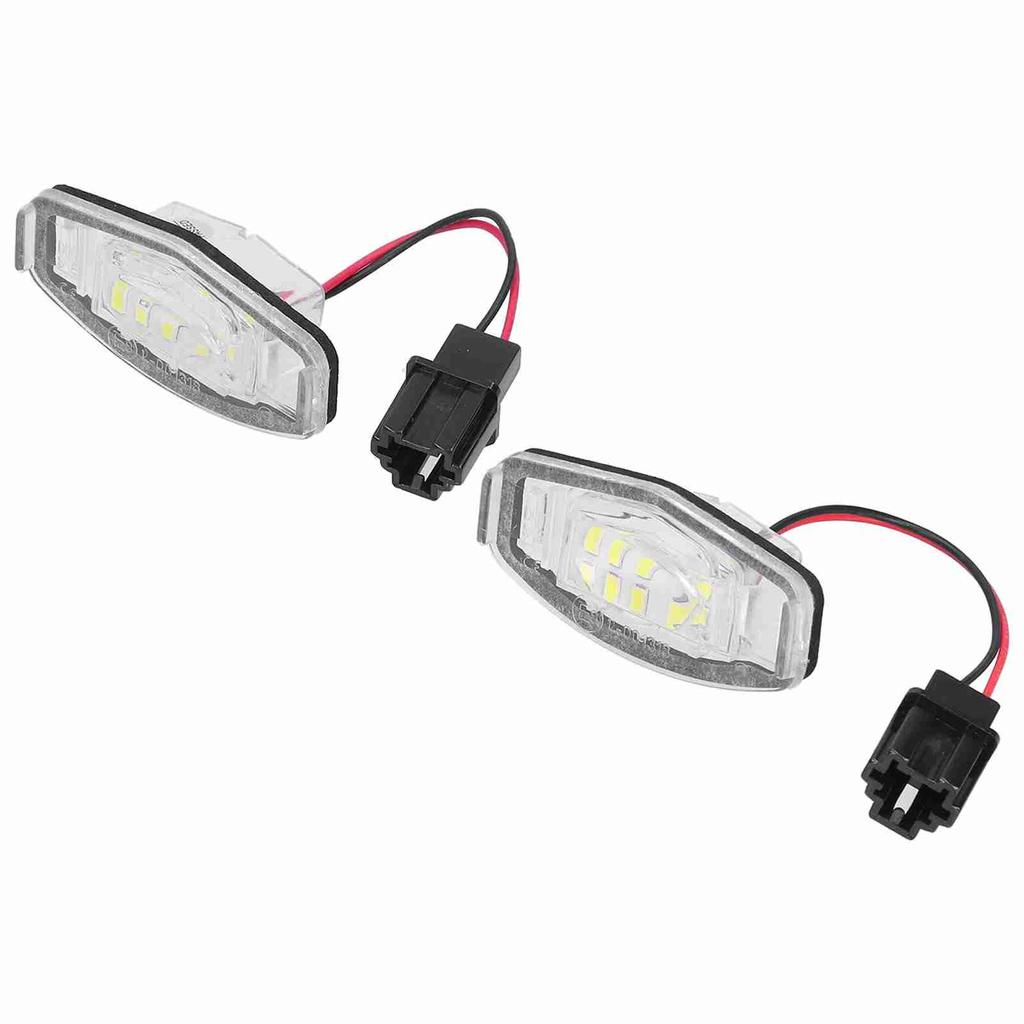 Pair of LED License Plate Lamp White Light 34100S0A013 Fit for Honda CivicPilotAccordOdyssey