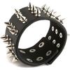 Punk Gothic Metal Cone Studs Rivet Leather Bracelet Wide Cuff Wristband for Men Fashion Jewelry Charm