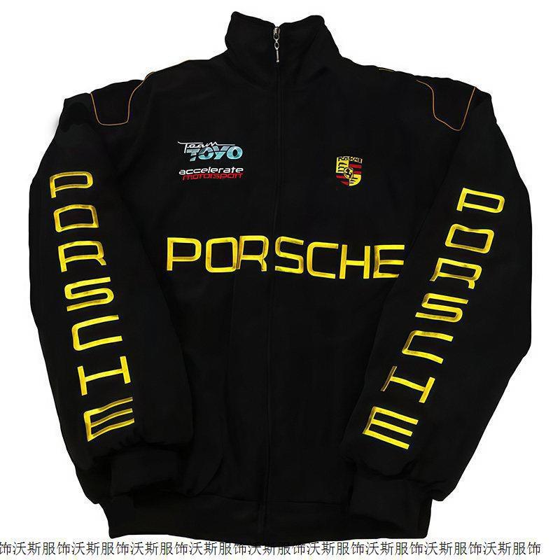 Men Women Vintage Racing Style Windproof Cycling Jacket Lightweight Embroidered Motorcycle Riding Outerwear
