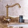 Gold Basin Faucet Bathroom Deck Mounted Dual Handles Black Bathroom Sink Faucet Antique Kitchen Mixer Taps Chrome