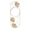 Metal Leaf Wall Mirror Fade Resistant Artistic Modern Decorative Mirror for Bedroom Living Room