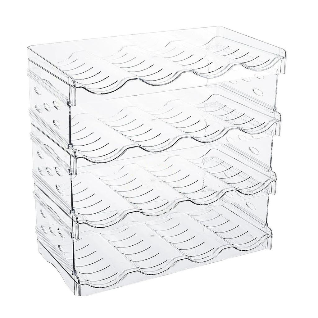 Multifunctional Organiser Rack Durable Multi-Layer Water Bottle Wine Drink Tumblers Organiser For Kitchen Cabinet Fridges Pantry
